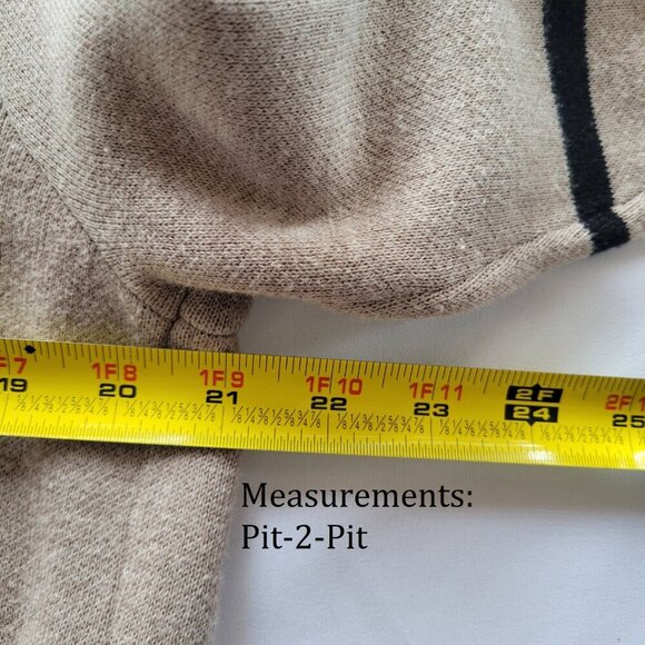 Apt. 9 Open Front Long Cardigan Sweater Women’s Large/Oatmeal & Gray Colorblock - Picture 15 of 16